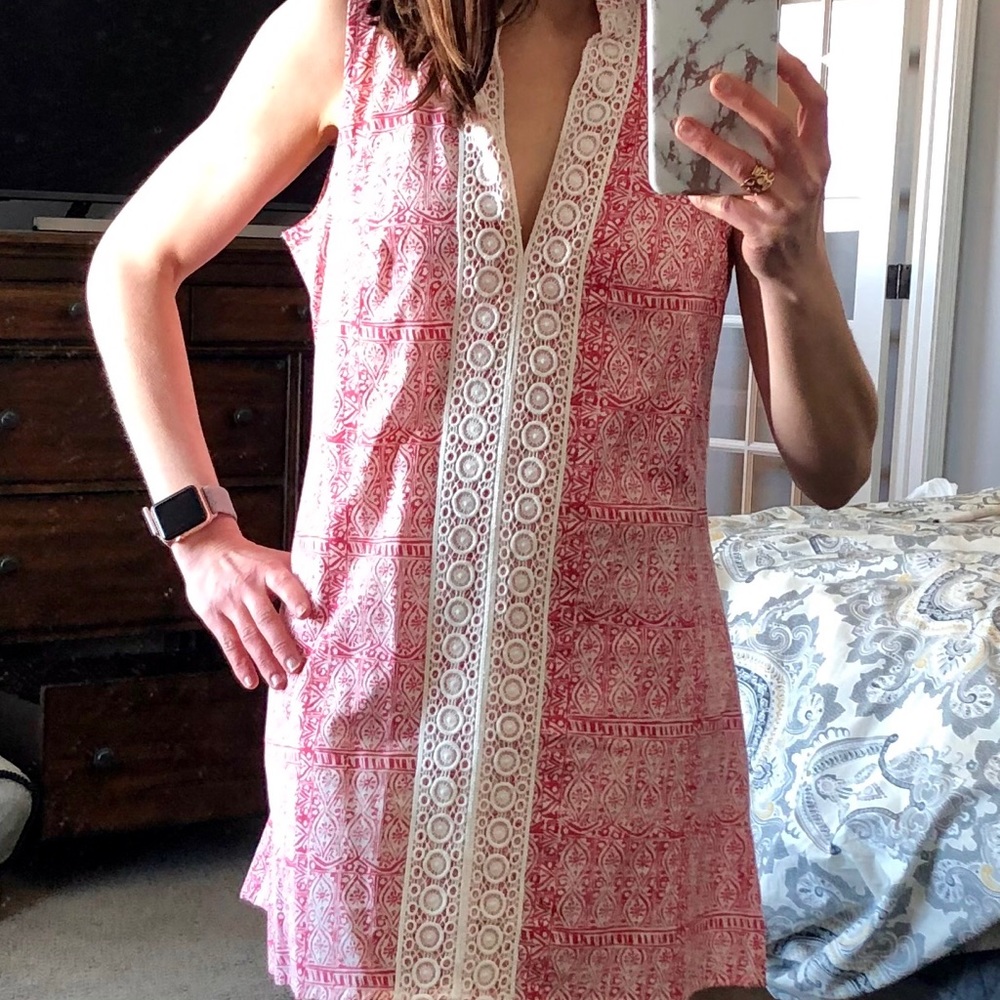 Rock flower paper spring dress
